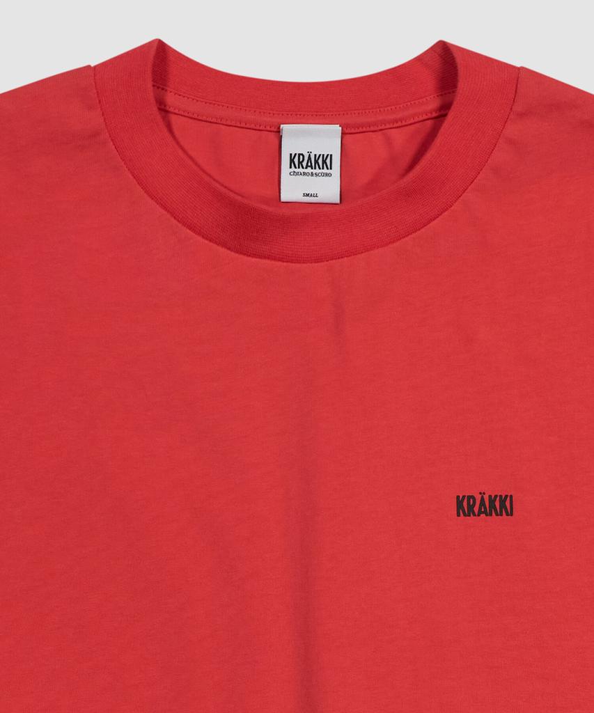 Keulaeki [Unisex] Basic Logo Tee_Red [Kr265Put404]