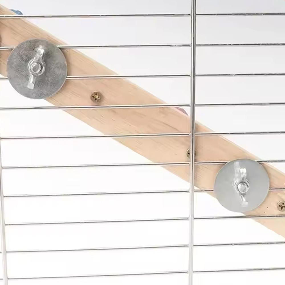 Bird Climbing Ladder Parrot Climbing Perch Stand Toys 4/6/8 Step Wooden Exercise Rack Bird Cage Accessories