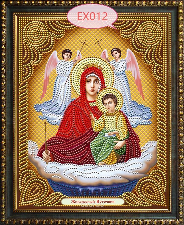 Religion Symbol des Anführers Diamant Mosaik Wahre religiöse Männer Diamant Stickerei Strass 30*40CM 5D DIY Diamant Gemälde