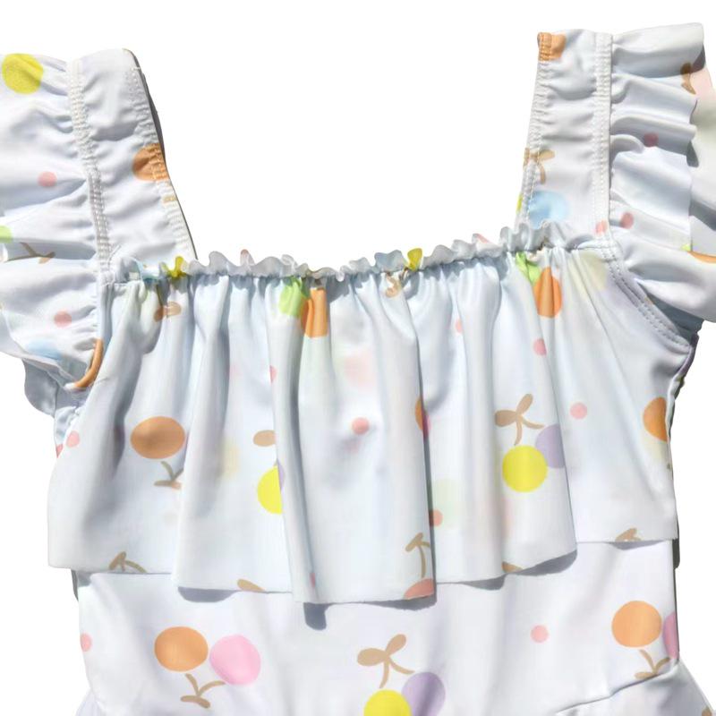 Stylish One-Piece Skirt Swimsuit for Girls Aged 8-12