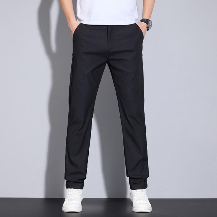 Spring and Summer New Light Business Casual Pants Teen Men's Straight Casual Pants Men's Trend Versatile Casual Pants