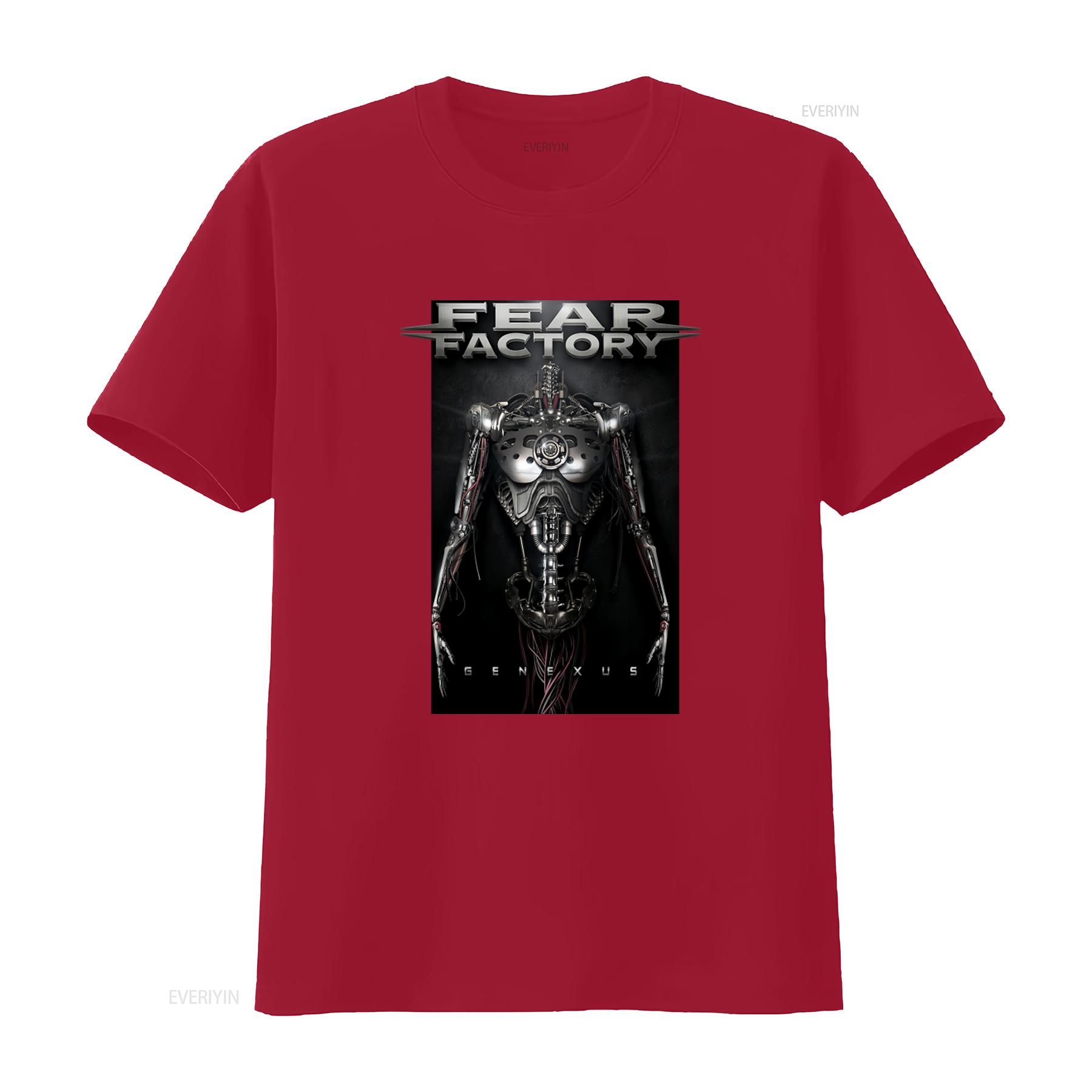 FEAR FACTORY Genexus T shirt New DTG Design Available in All Sizes vintage Washed Top For Everyday Wear Unisex Versatile S