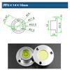 HACCURY Round Metal Spirit Level with Base Mounting Holes