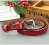 Leaf Genuine Graphic Leather Women Waist Belt Retro Pin Closure Daily Decoration