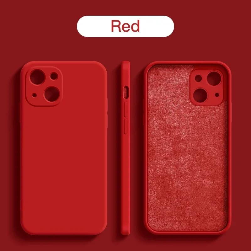For For Iphone 16 1 14 13 11 12 1 Pro Max Mini X XR XS 7 8 SE Al Liquid Silicone Phone Case Shockproof Back Cover