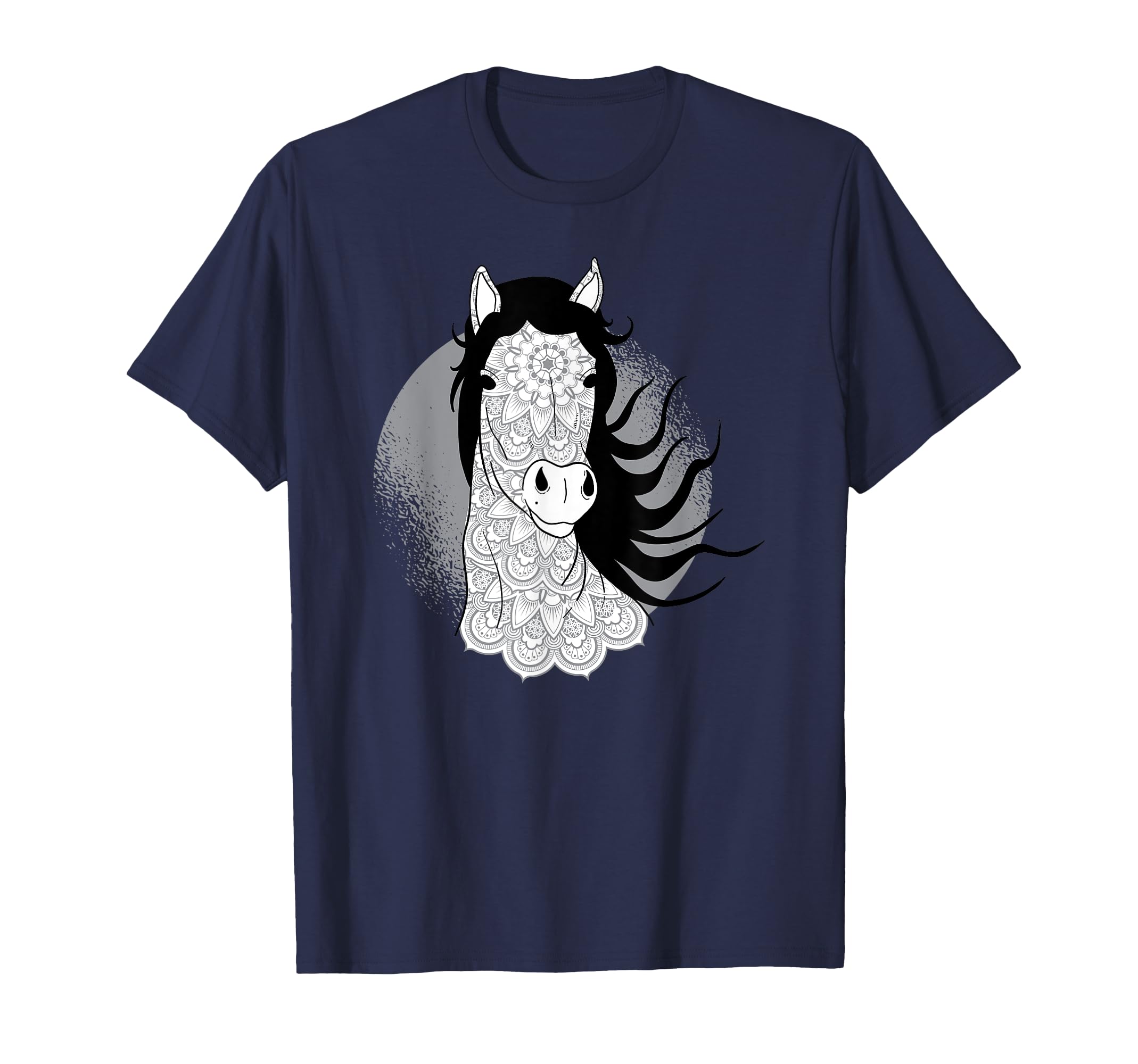 

Cute Mandala Horse Wild Nature Equine Stallion Cowgirl Gift T-Shirt