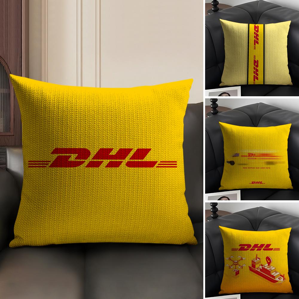 D-Dhl Hot E-Express Cushion Cover Summer Breathable Linen Organic Fabric Double-Sided Printing Sofa Pillow Case Home Decor