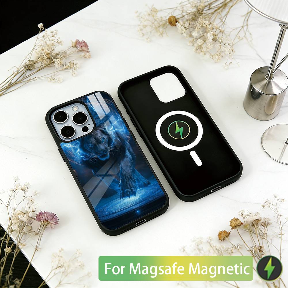 Animal The Lion Phone Case For iPhone17,16,15,14,13,12,11 Plus,Pro Magnetic For Magsafe Wireless Charging