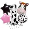 Cattle-themed Digital Balloons Set for Children's Birthday Party Decoration Balloon Set