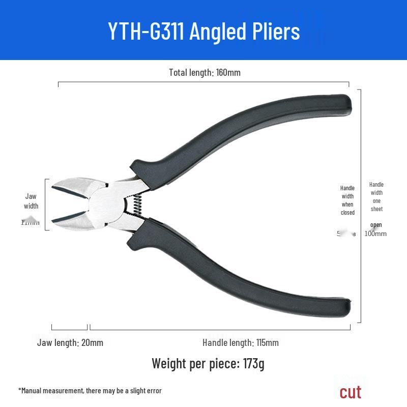 6-inch Diagonal Pliers: For Cutting Wire, Hard Plastic, and Steel