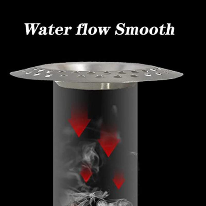 2Pcs Kitchen Metal Sink Strainer Floor Drain Bathtub Hair Catcher Stopper Stainless Steel Shower Drain Hole Filter Trap 7.5cm