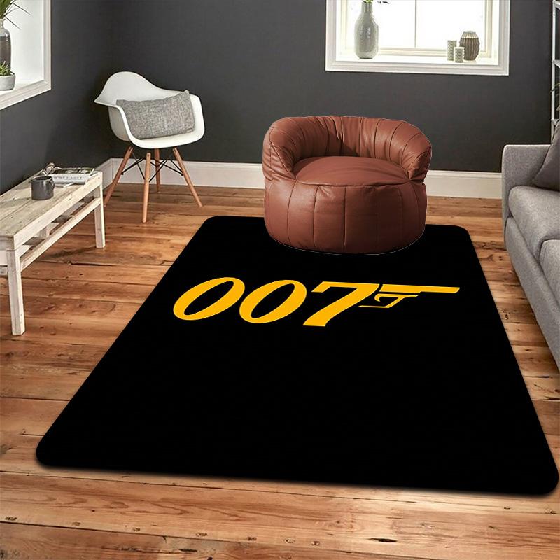 Agent 007 Rug Floor Mat for Living Room or Bedroom Soft and Comfortable Carpet a Gift for Birthday and Holiday.MFF0918014
