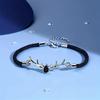 Deer Horn Heart Bracelet Copper Zircon Zircon Style for Women Valentine's Day Christmas Gift