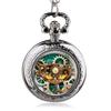 Bronze Vintage Steampunk Cat Locket Necklace Pocket Watch Pendant Gift