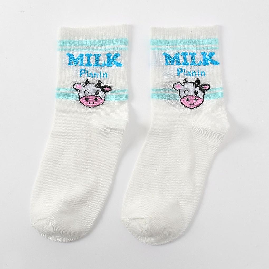 20 Paar Milk Love Damen Mittelhohe Socken Modische Socken