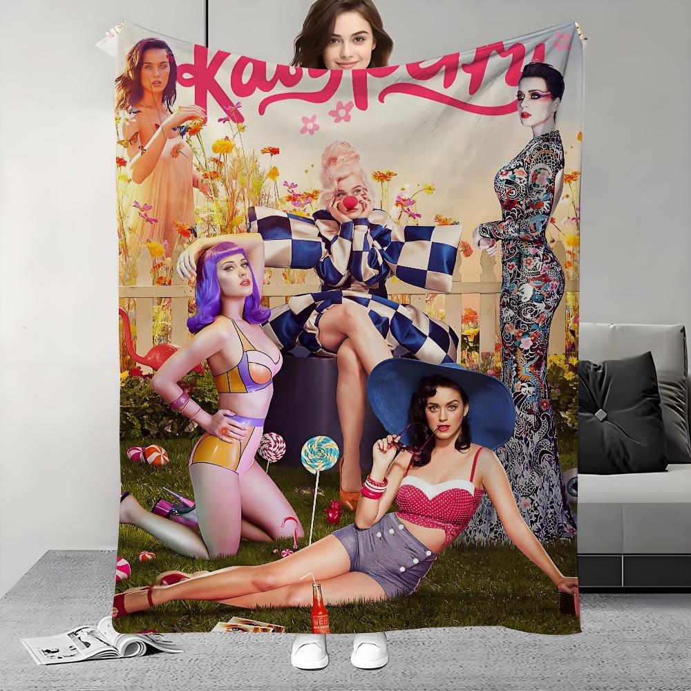 Singer K-Katy P-Perry bandaids Hot Album Blanket Design Lightweight For Dorms, Naps, Living Room, Office,Sofa,All-Season