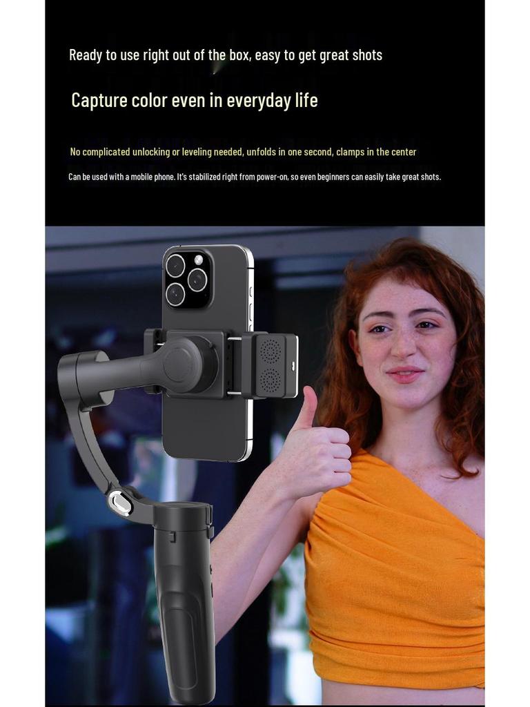 M3 Mobile Phone Stabilizer: 3-Axis Anti-Shake Gimbal with AI Face Tracking & Detachable Remote for Live Streaming and Handheld Shooting.