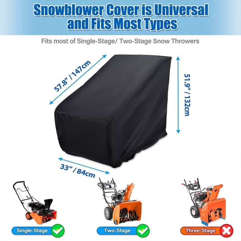 Waterproof Tearproof Snow Blower Guard Cover For Outdoor Equipment Protection Custom Shaped To Prevent Weather Damage