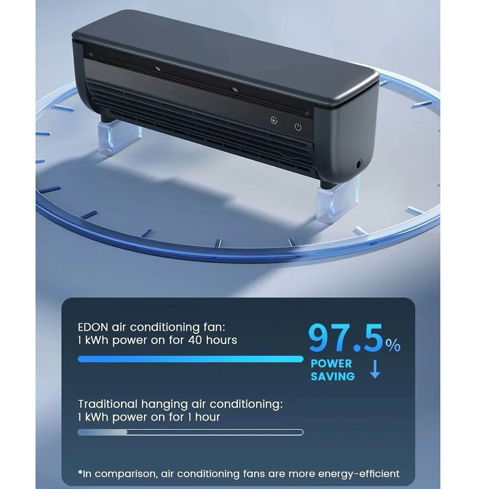 Starke Windkraft Küche Kleine Klimaanlage Blattloses Design Tragbar Wand-Eiskühler Badezimmer