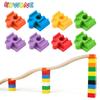 5/10PCS Wooden Train Track Accessories Plastic Building Blocks Adapters Wooden Track Connectors Fit for Brand Wood Tracks Toys