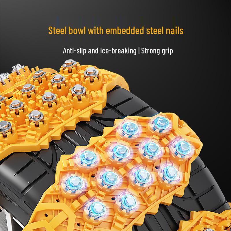 Universal Car Anti-Skid Chains for Sedans & SUVs - Winter Snow & Ice Protection