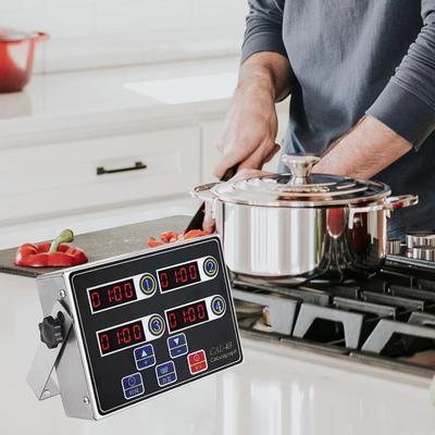 4/6/8 Channels Fried Chicken Timer US/EU Plug Cooking Reminder Commercial Kitchen Timer  Restaurant