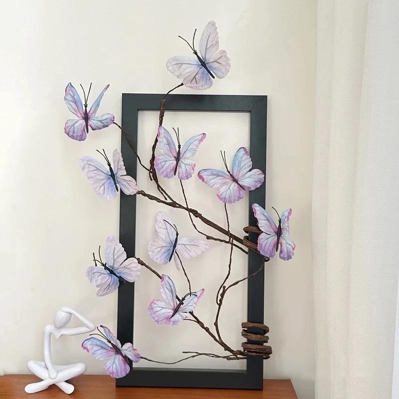 1 Set Simulation Schmetterling Blume DIY Künstliche Blumenschmuck Tischdekorationen Mehrere Optionen verfügbar