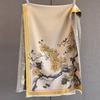 Autumn New Cashmere Tassel Scarf Women's Fashion Age-reducing Jacquard Scarf Warm and Thickened Large Shawl