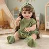 55cm Curly-Haired Silicone Reborn Doll - Washable & Cute Companion for Kids