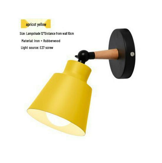 

Скандинавский Современный Настенный Светильник Макарон - Спальня, Ресторан, Коридор, Лестница и Гостиная E27 Ночник. Without Light Source