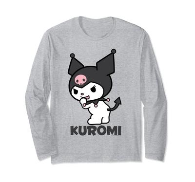 Camiseta de manga comprida estilo chinelo Kuromi US design