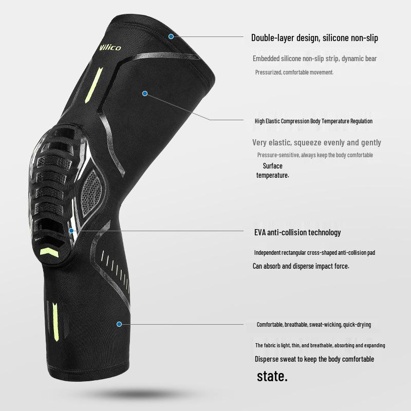 Outdoor Sports Honeycomb Lycra Knee Pads - Anti-Collision Fitness Gear for Basketball, Cycling, and Running
