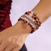 New Creative Pumpkin Skull Ghost Spider Bracelets Set for Women Handmade Polymer Clay Beads Stackable Bracelet Halloween Jewelry
