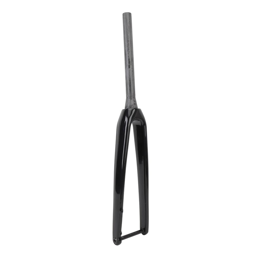 Cycling Front Fork 3K T800 Carbon 100x12mm Thru Axle 1-1/8 Inch Diameter 45mm Offset Flat Disc Brake Front Fork