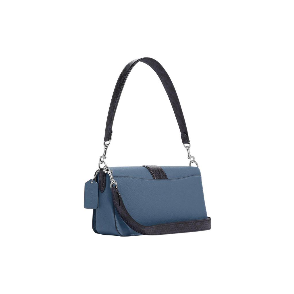 New COACH Georgie Leather Shoulder Bag Portable Crossbody Bag Shoulder Bag Women's Indigo CD322-SVUOI