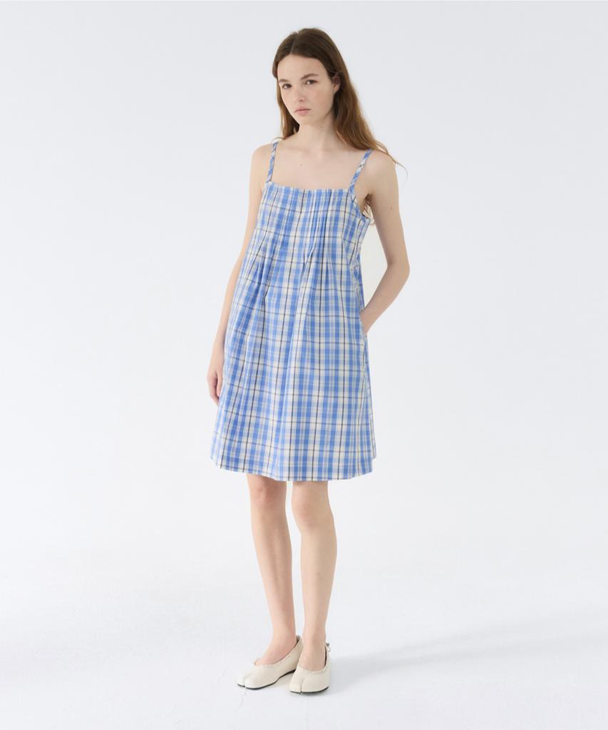 Gbh Apparel Baby Doll Dress / Check Blue