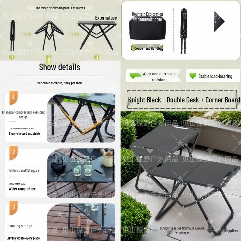 Compact Outdoor Folding Table: Multifunctional, Lightweight & Perfect for Camping, Picnics, or Coffee