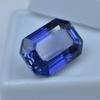 Natural Blue Tanzanite Loose Gemstone Dark 12.90 Ct Emerald Cut for Jewelry Making and Crafts