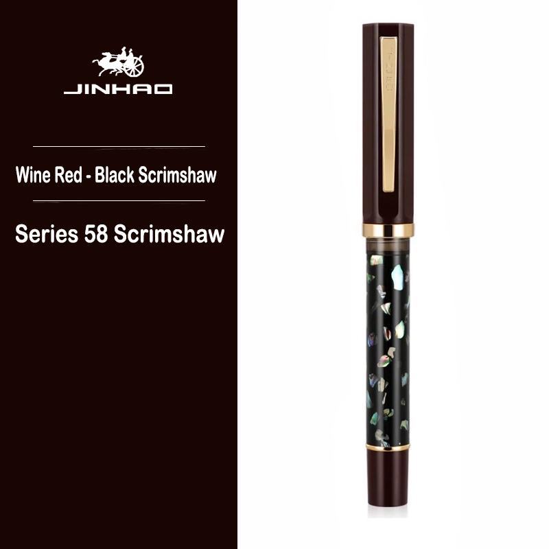 JINHAO 58D Fountain Pen 6 Colors F EF Nib Ink Pen Writing Calligraphy Pen PK HONGDIAN MAJOHN Stationery School Office Supplies