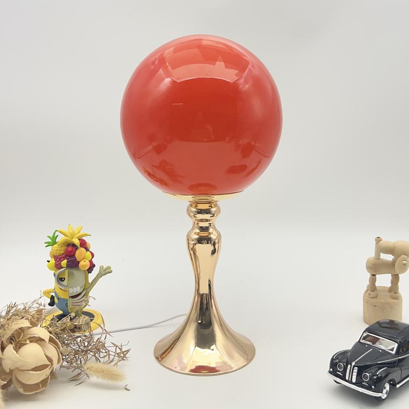 Lollipop Shape Bedside Table Lamp Bedroom Bedside Living Room Glass Creative Decoration Desk Lamp Nordic LED Retro Night Lights