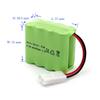 Gecoty 9.6V Ni-MH, 2400mAh Rechargeable Battery with KET-2P Plug and Charging Cable, Suitable for Many Types of RC Giant Trucks, RC Battle Tanks, and