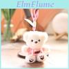 Cute Animal Plush Doll With Pp Cotton Filling For Bag Decor And Gift