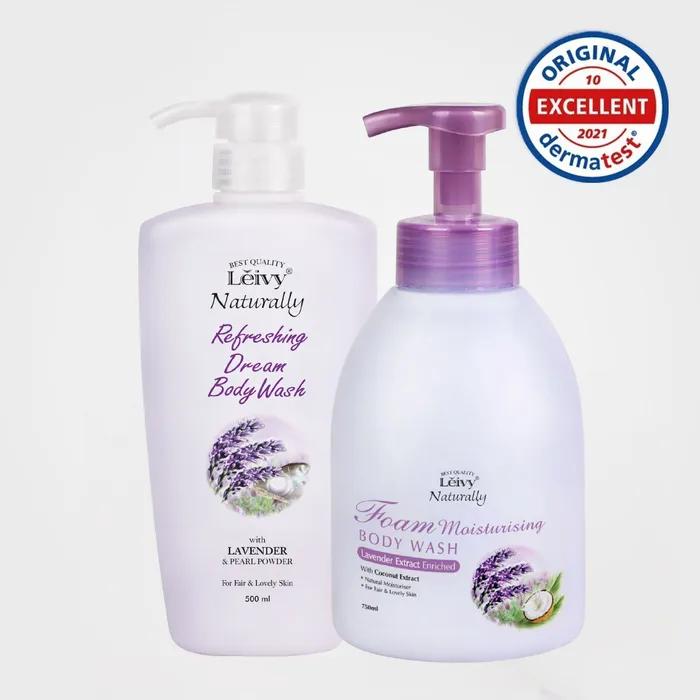 Lavender Body Wash 500ml + Foam Hand & Body Wash 750ml