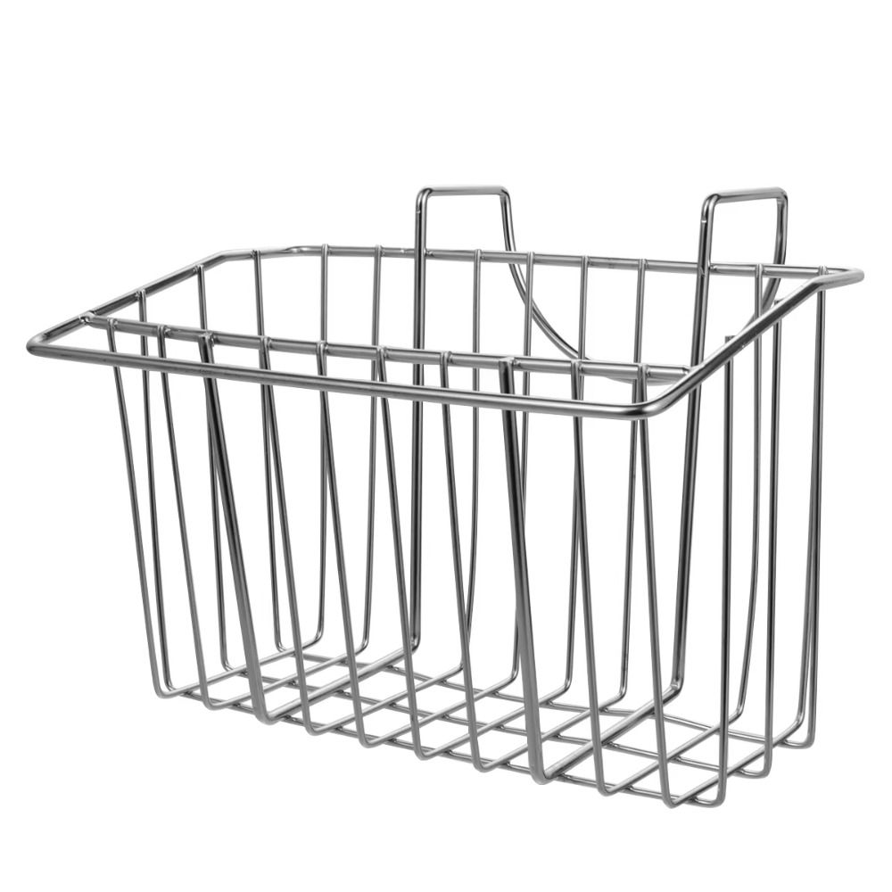 304 Stainless Steel Sink Drain Basket with Hanger Sink Drainer Rack Brush Organizer