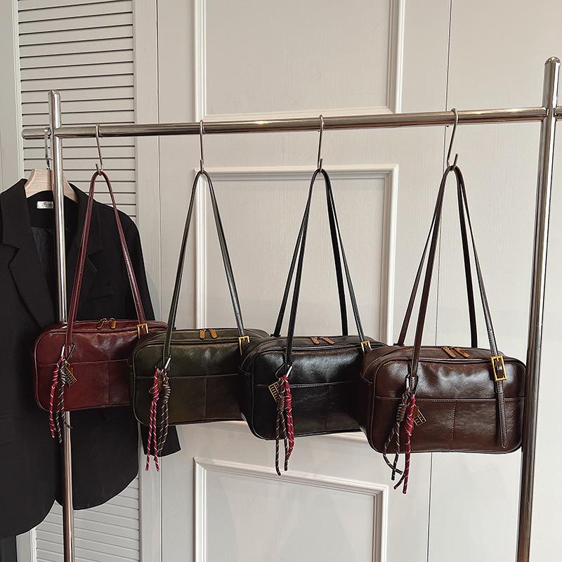 Podzimní a zimní textura Taška do podpaží Dámský oblíbený trend Ležérní móda Všestranná taška přes rameno v zahraničním stylu