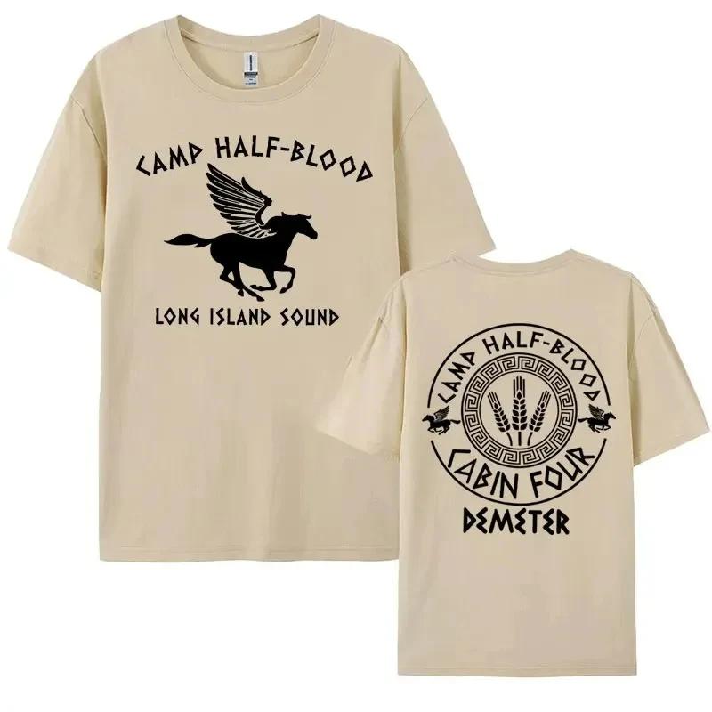 Camp Half Blood Graphics T Shirt Percy Jackson Long Island Sound Print T Shirts Unisex Unisex Harajuku Gothic T-shirt Y2k Streetwear