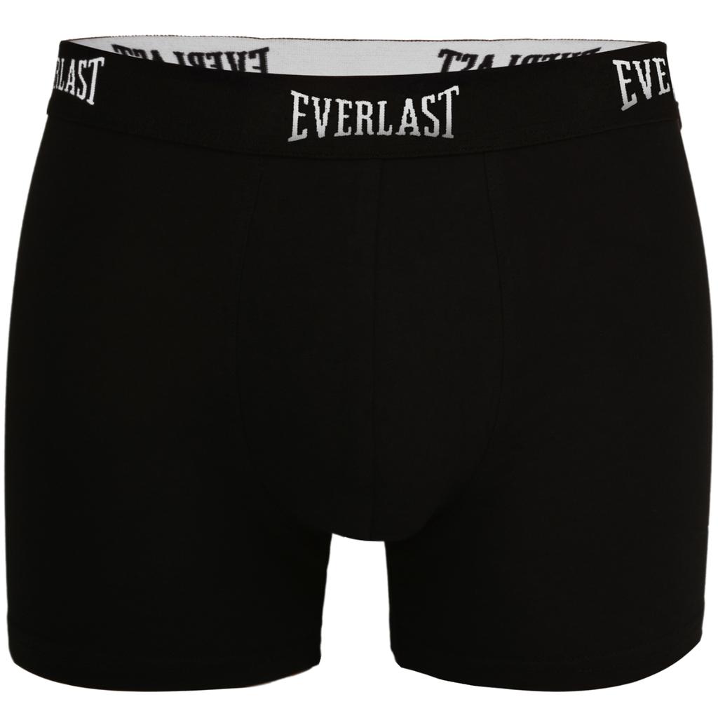 EVERLAST Men's Boxer Shorts Cotton Logo Black Set of 4