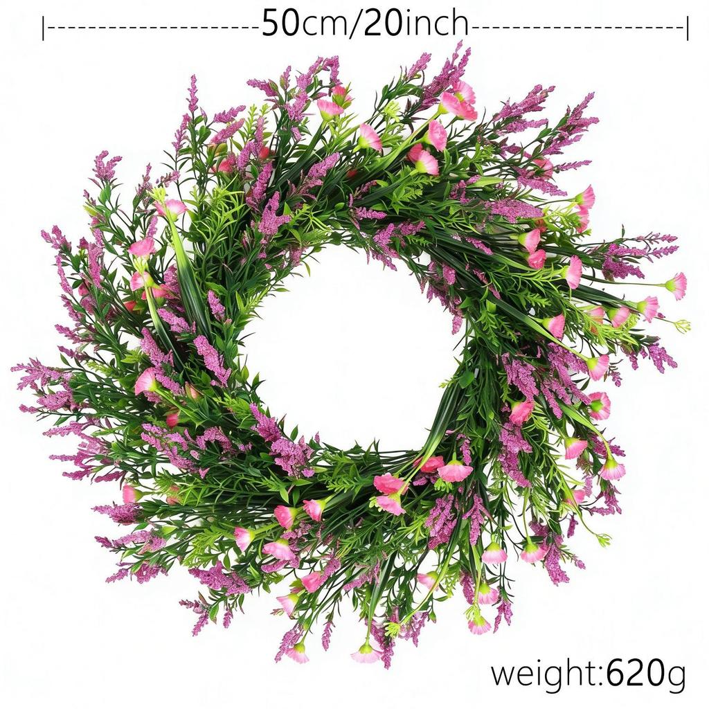 Kai Jin Lavender Letter Wreath for Indoor/Outdoor Door Decoration