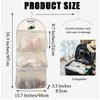 Multi Layer Mesh Storage Hanging Bag,Hanging Storage with Metal Hanger Mesh Pockets for Bra Socks,Pockets Hang Store Bag for Door Wall Closet