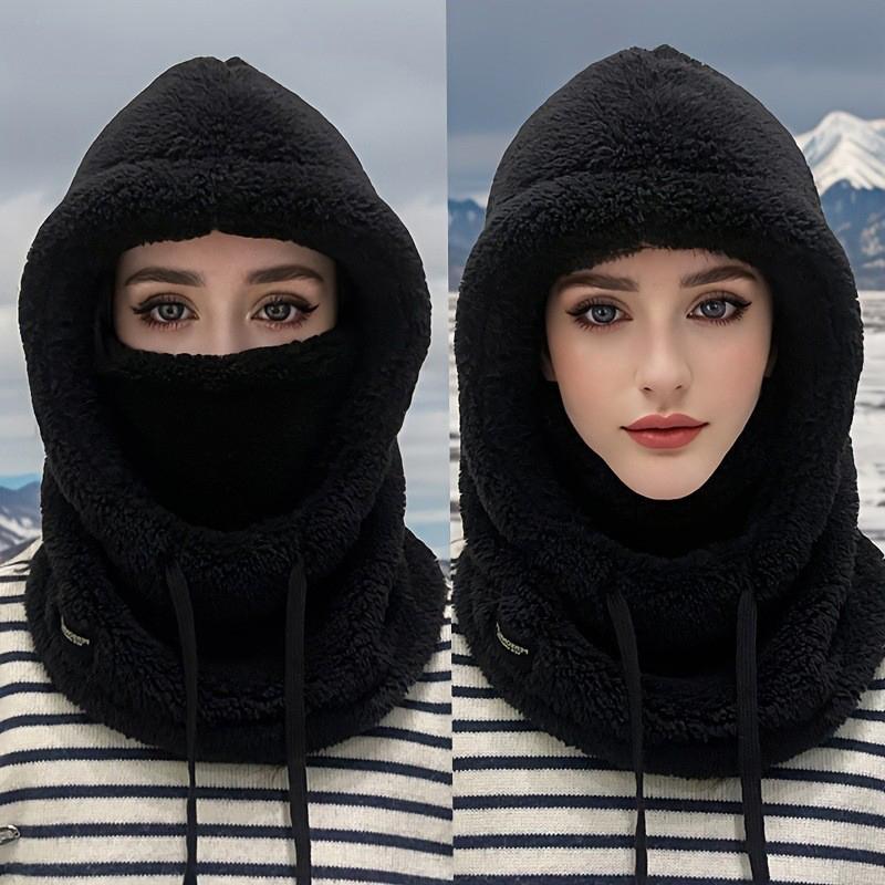 Warm Thermal Windproof Balaclava Ski Hood Motorcycle Polar Fleece Adjustable Cycling Neck Cover Full Face Mask Winter